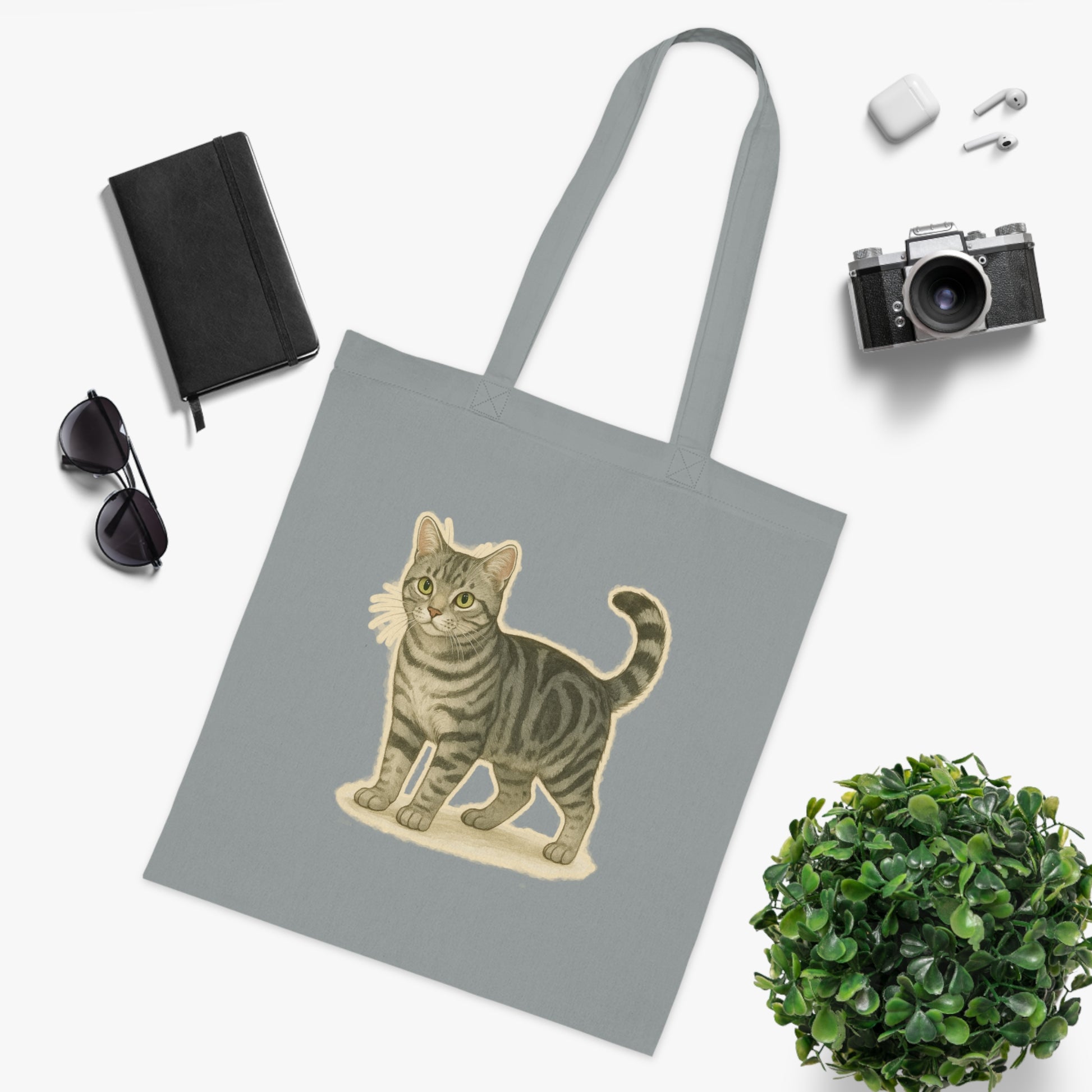 American Shorthair Cat Cotton Tote Bag