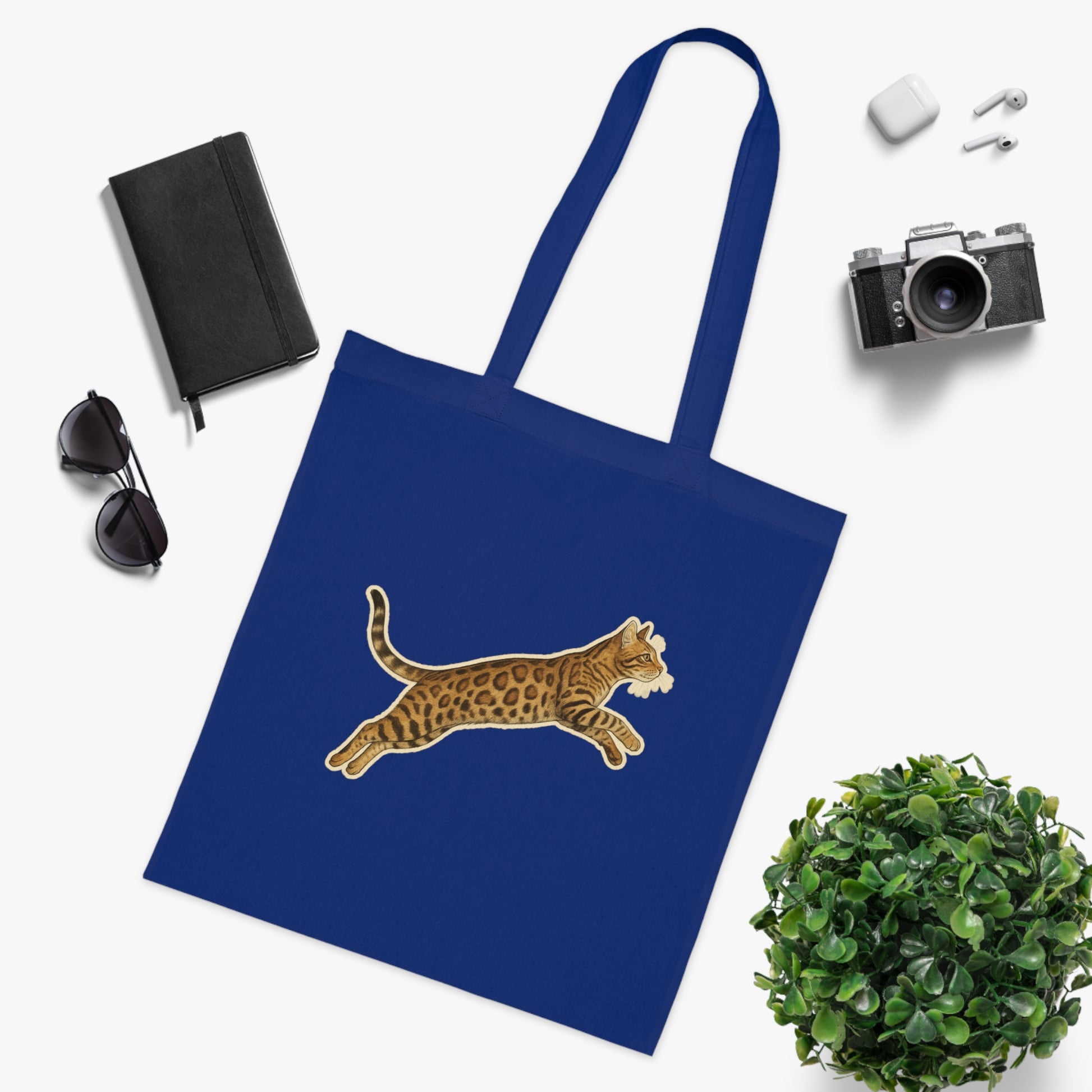 Bengal Cat Cotton Tote Bag