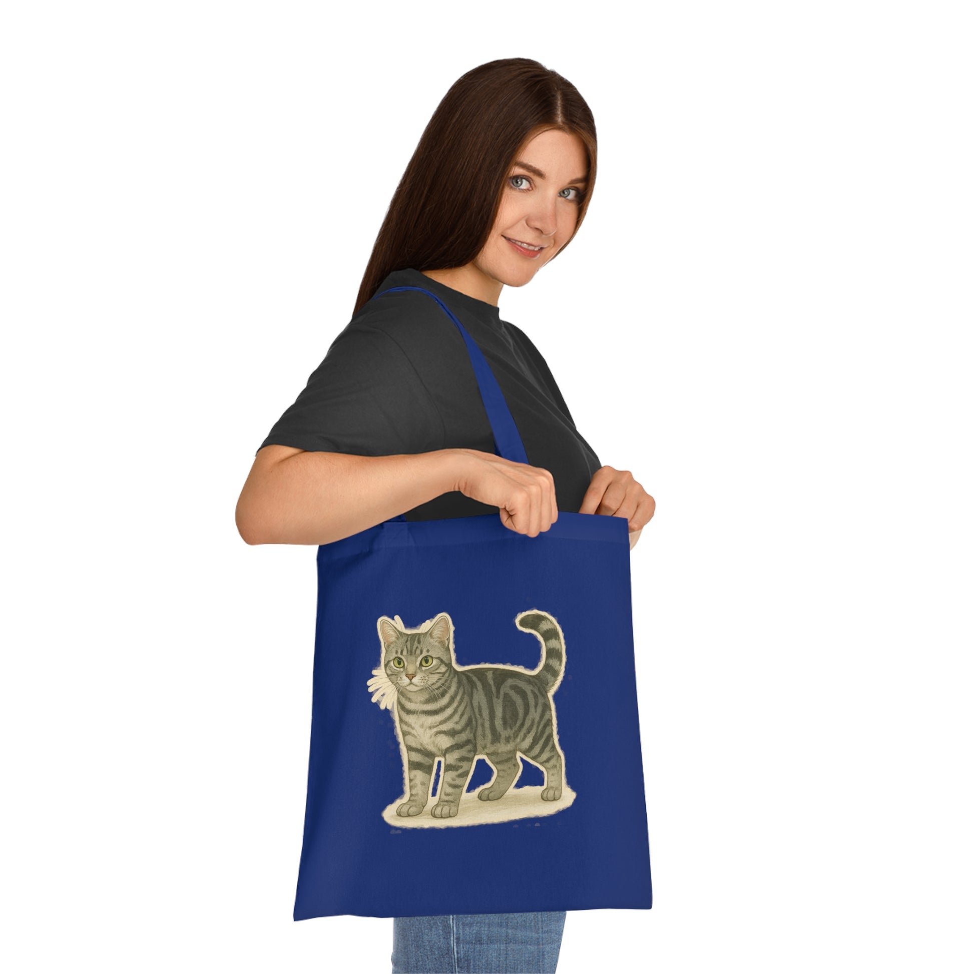 American Shorthair Cat Cotton Tote Bag