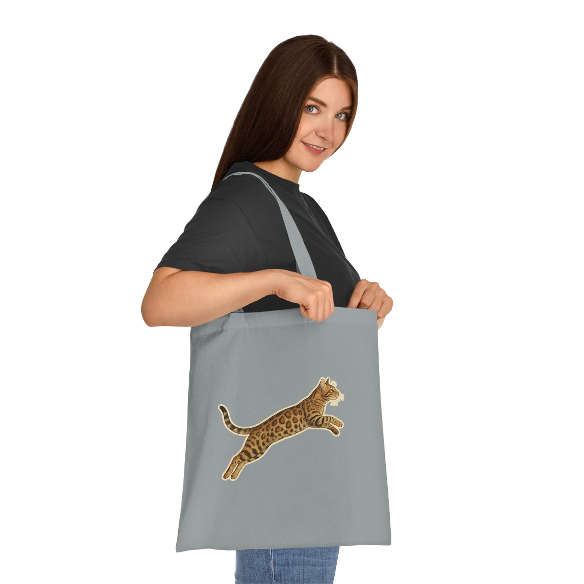 Bengal Cat Cotton Tote Bag