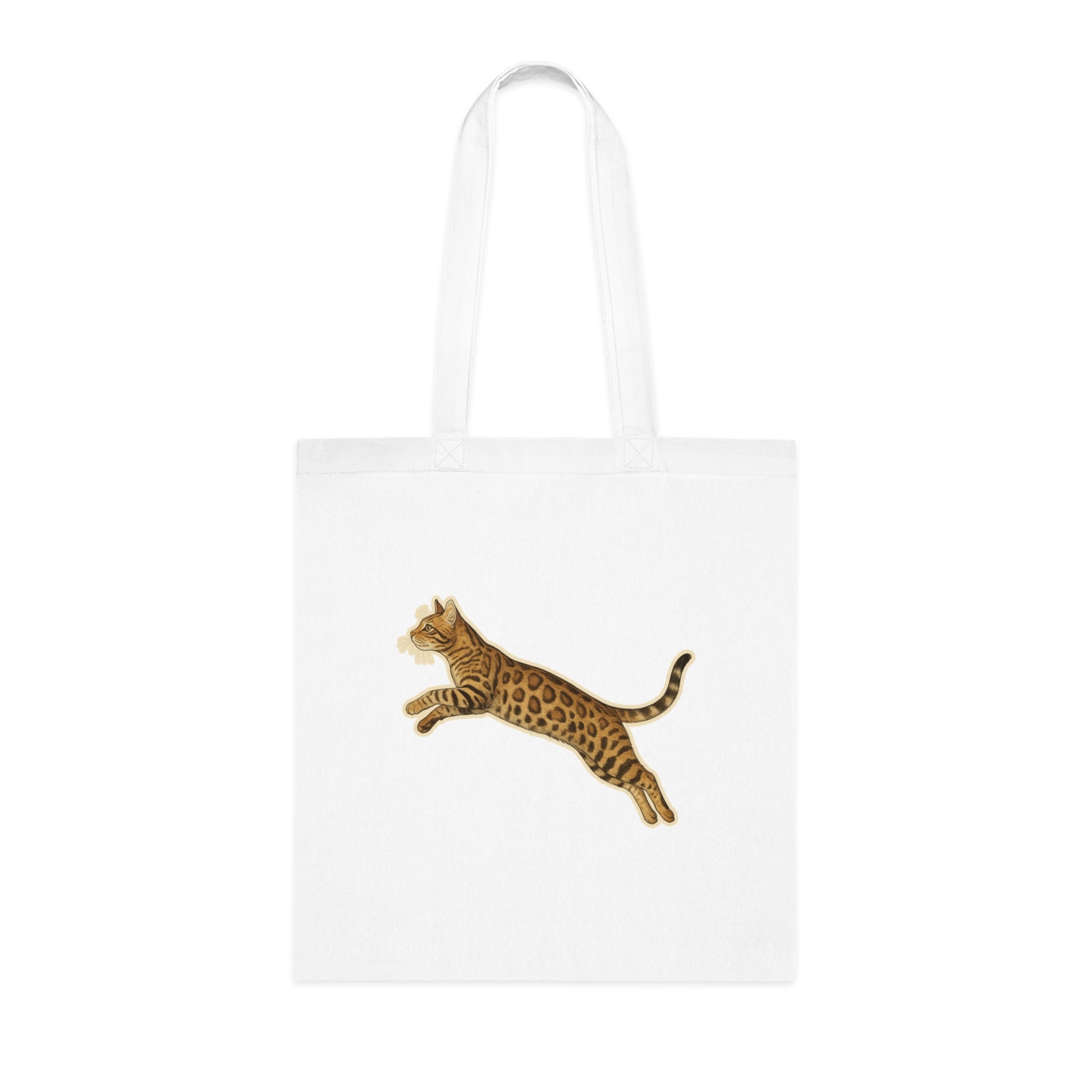 Bengal Cat Cotton Tote Bag