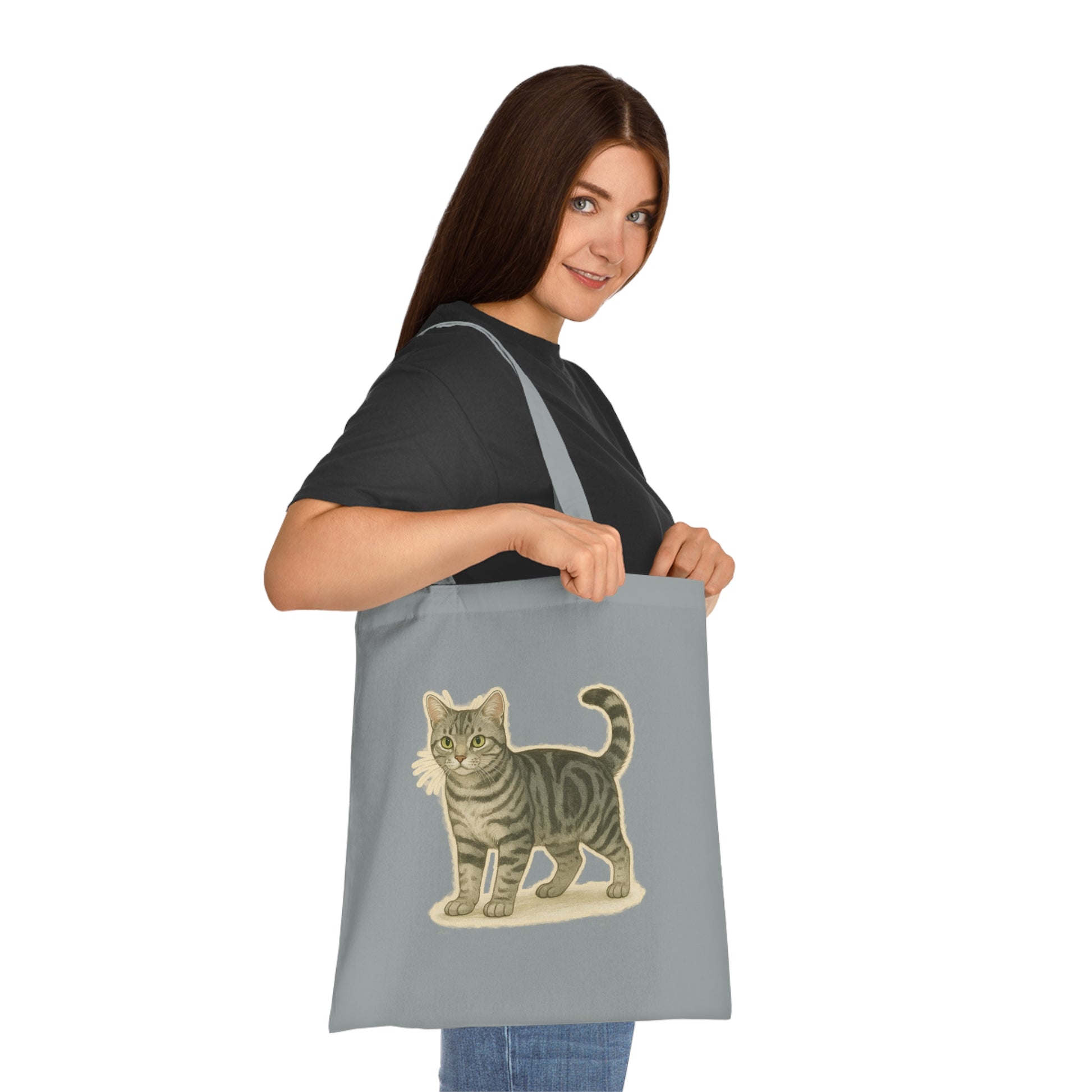 American Shorthair Cat Cotton Tote Bag