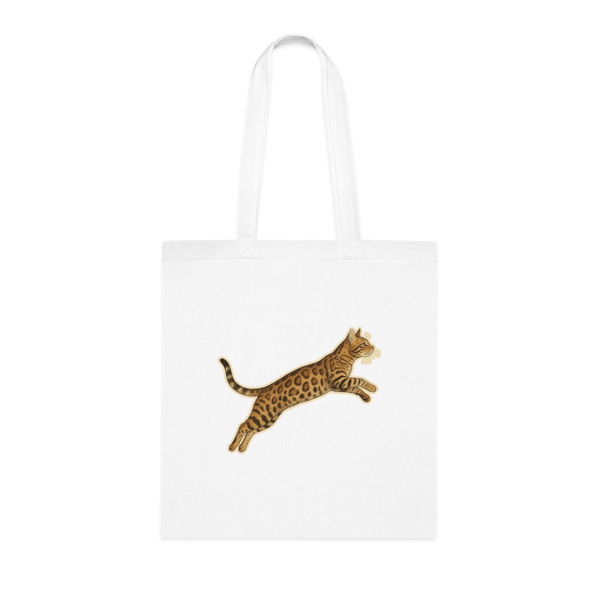 Bengal Cat Cotton Tote Bag