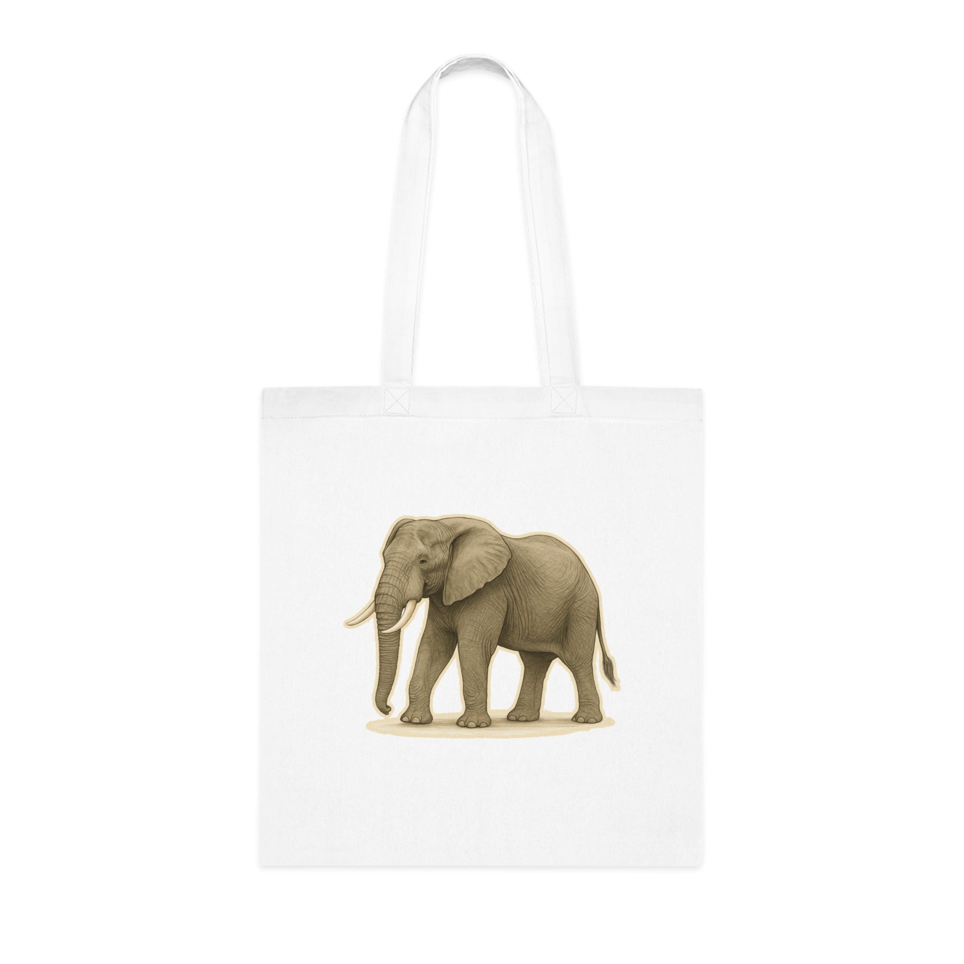 Elephant Cotton Tote Bag