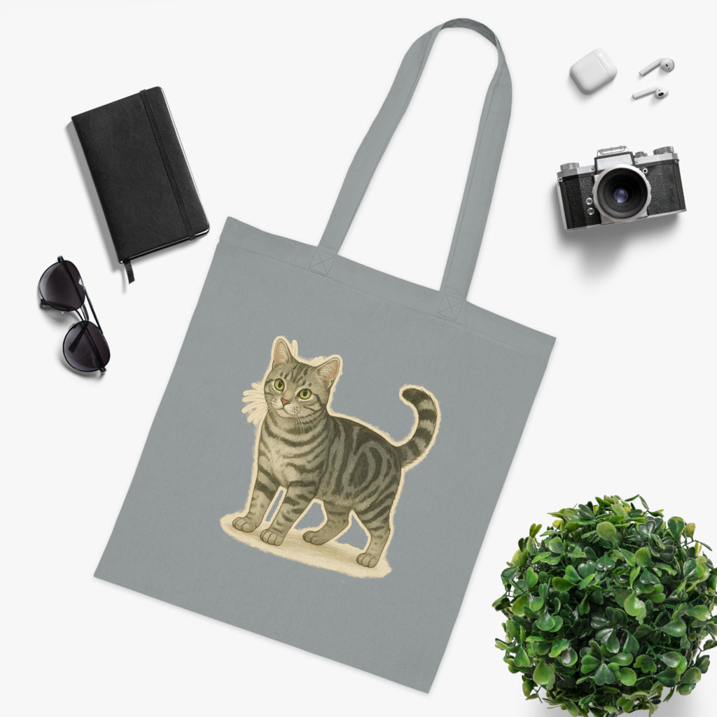 American Shorthair Cat Cotton Tote Bag