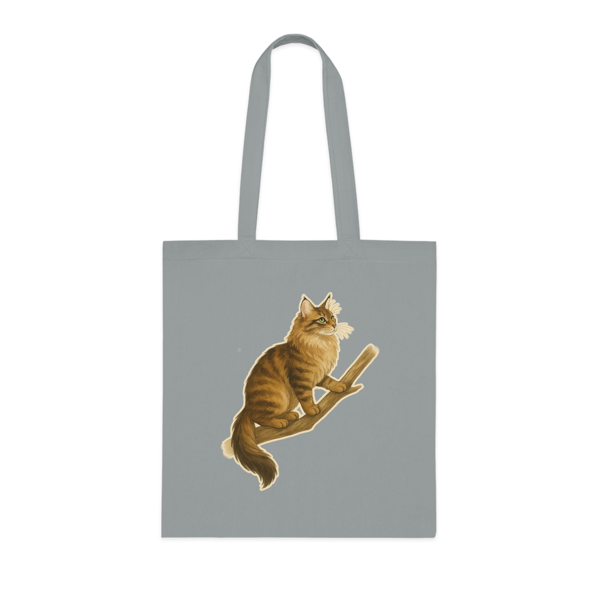 Norwegian Forest Cat Cotton Tote Bag