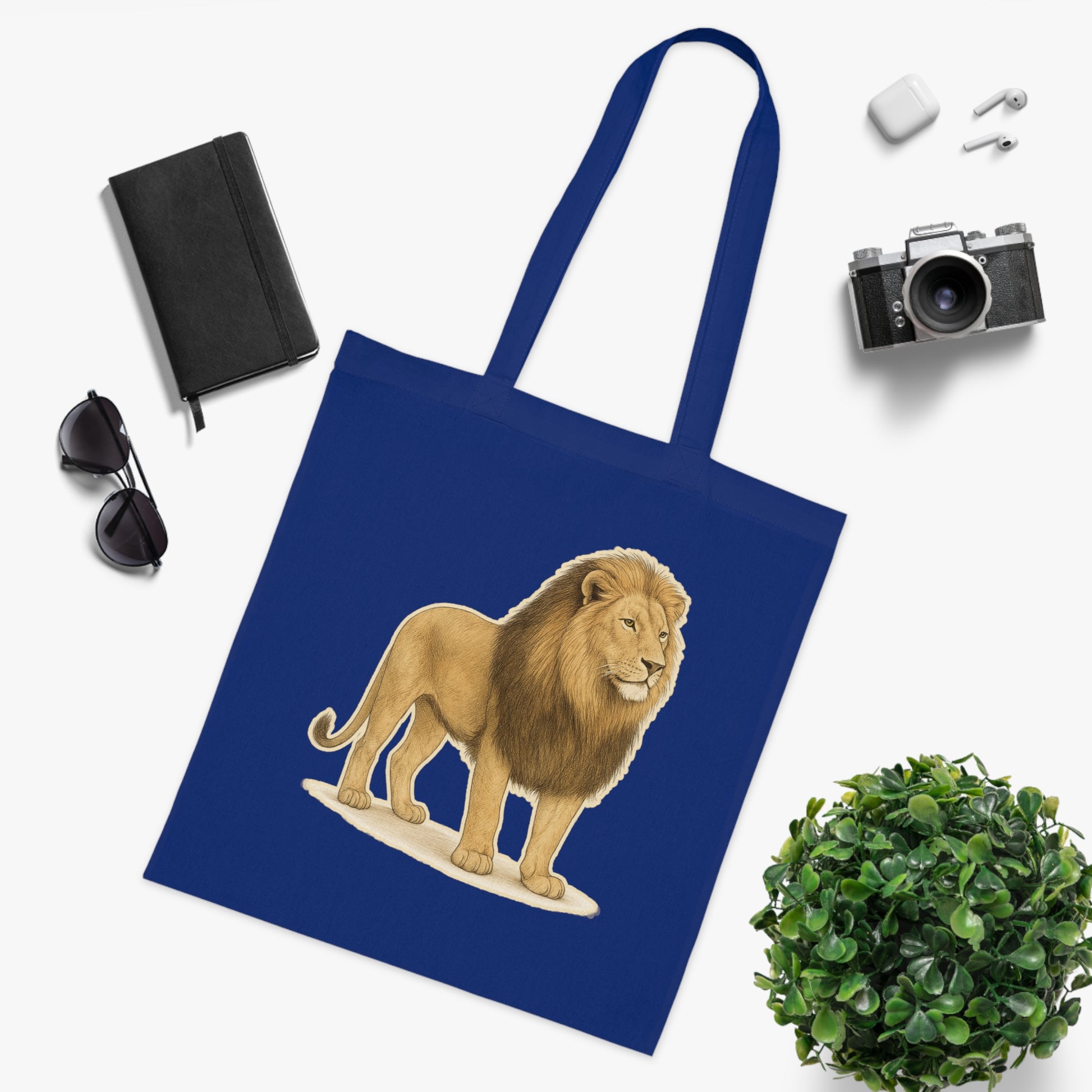 Lion Cotton Tote Bag