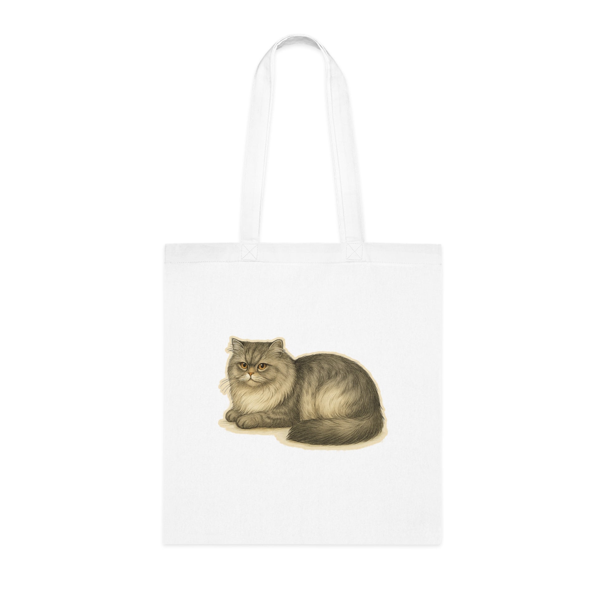 Persian Cat Cotton Tote Bag