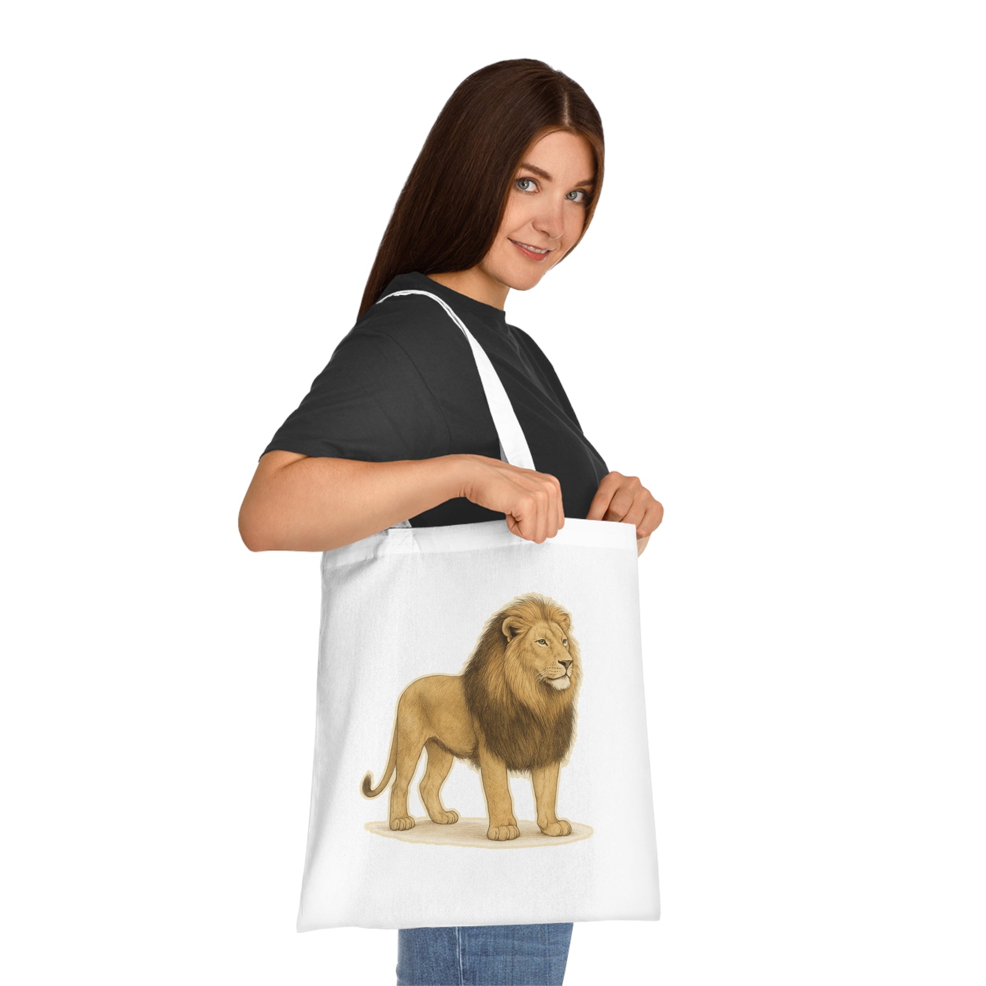 Lion Cotton Tote Bag