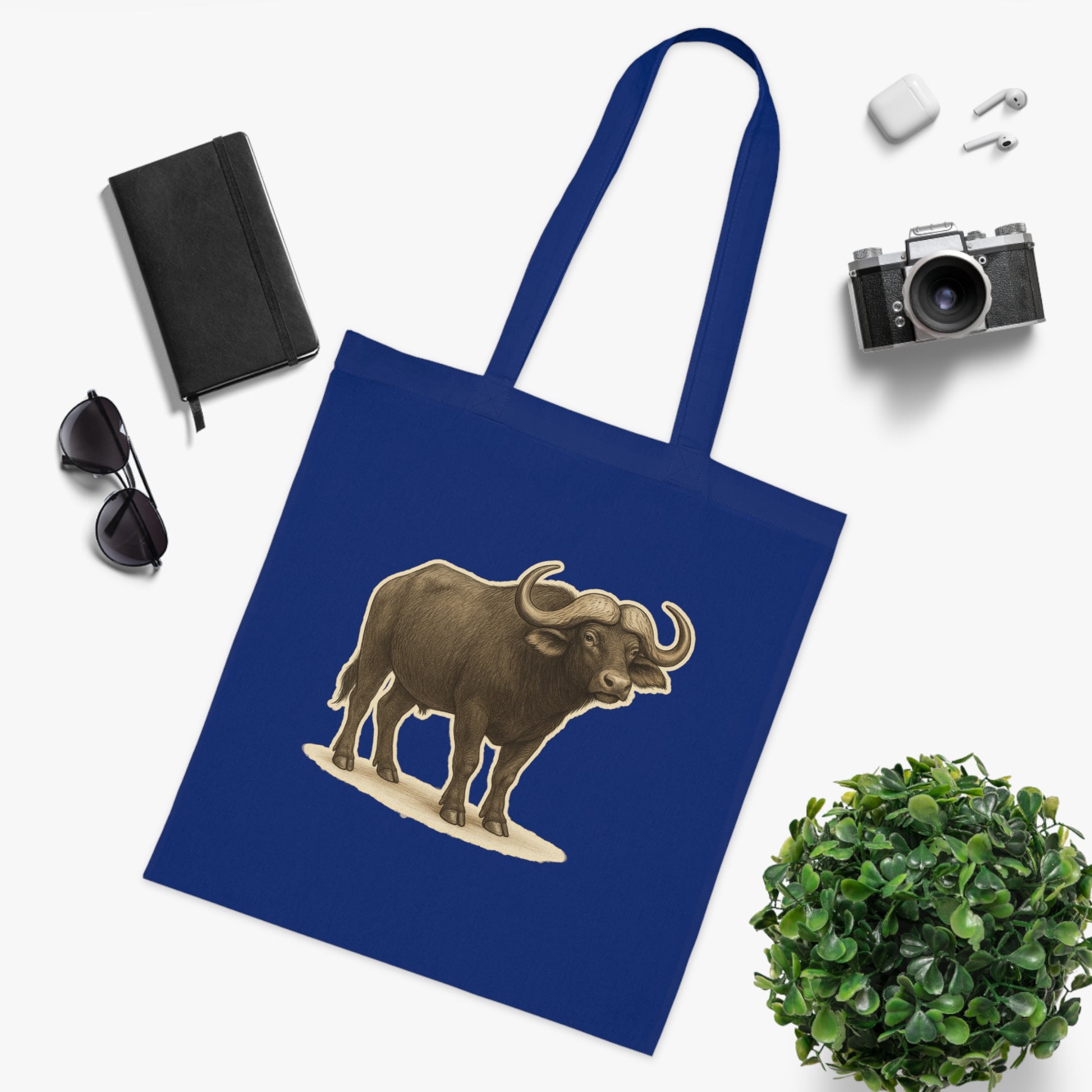 Cape Buffalo Cotton Tote Bag