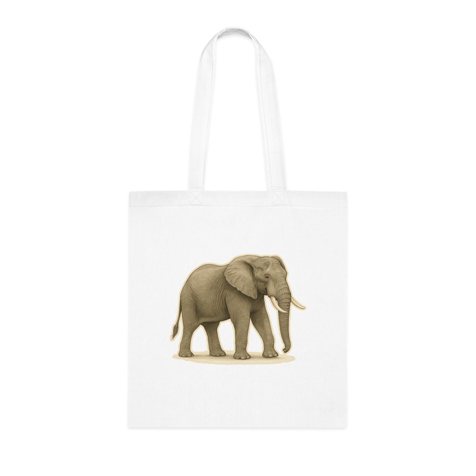 Elephant Cotton Tote Bag