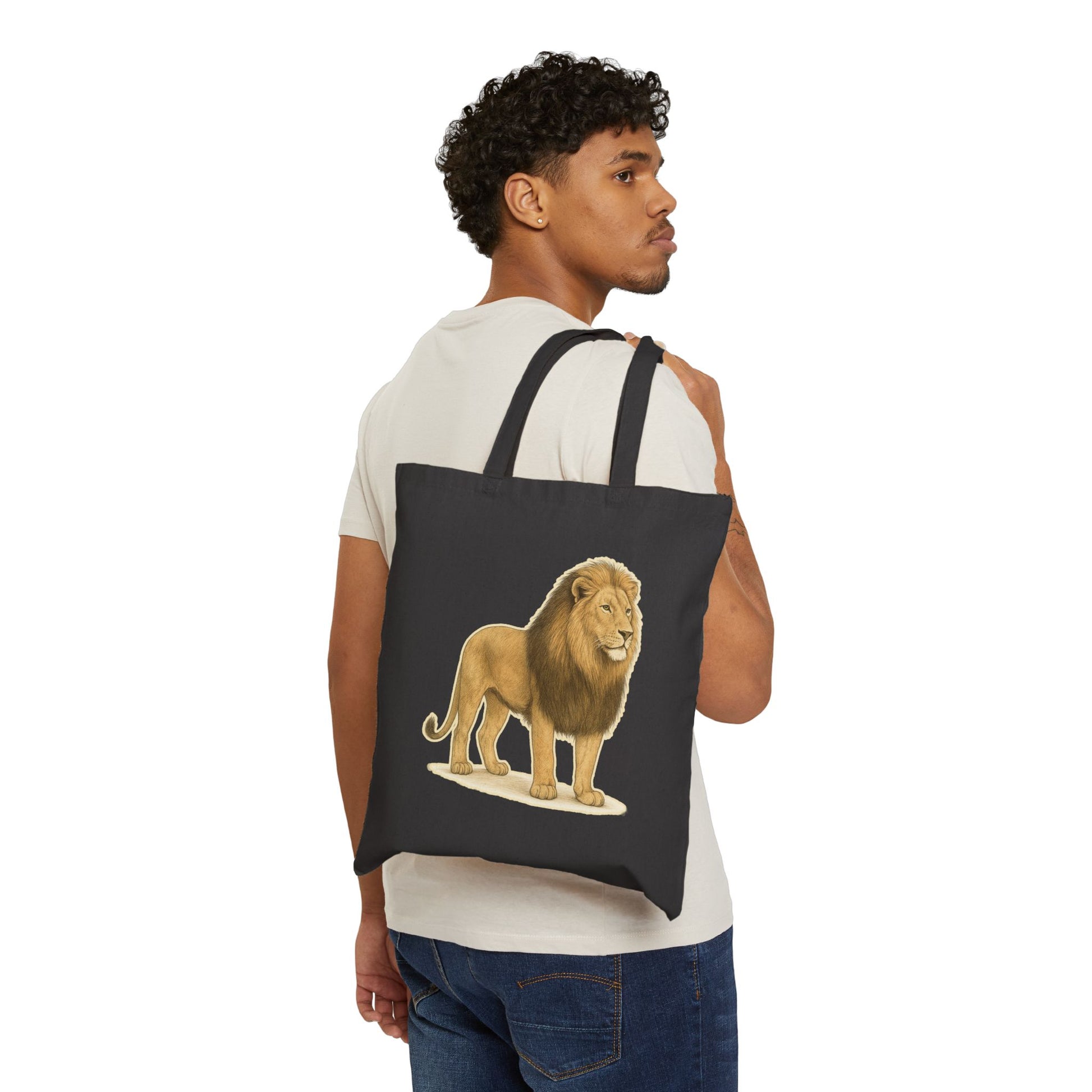 Lion Canvas Tote Bag