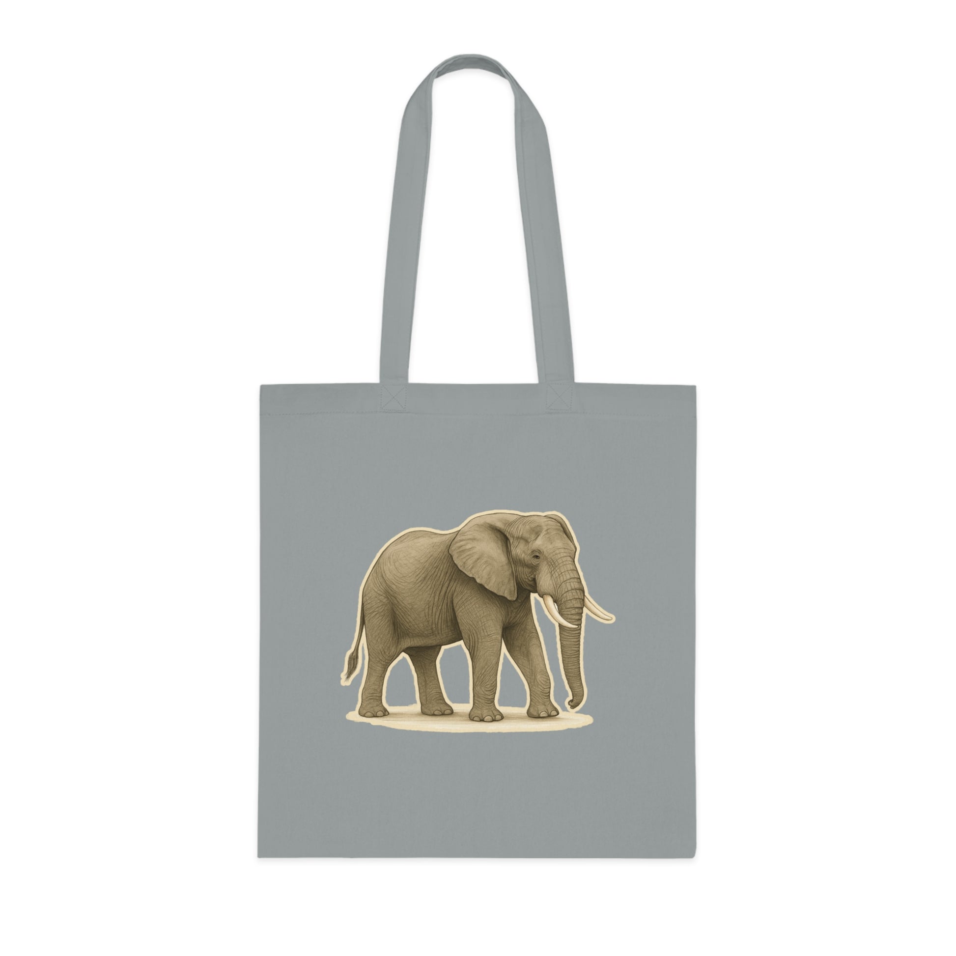 Elephant Cotton Tote Bag