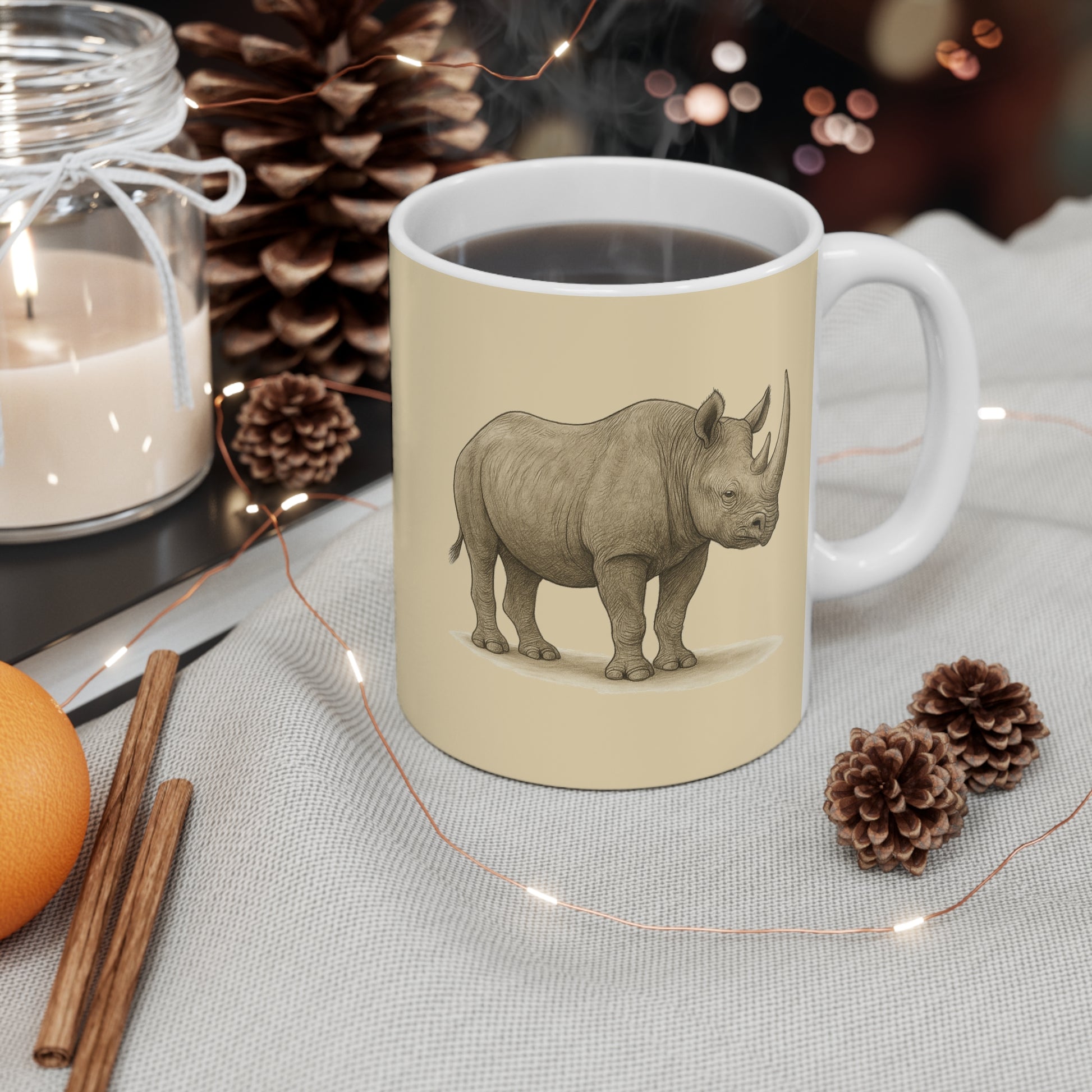 Black Rhino Mug (325ml)