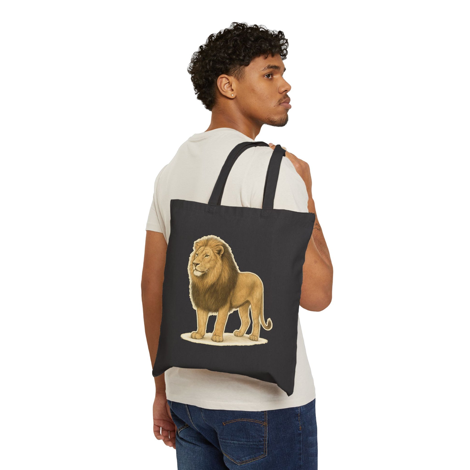 Lion Canvas Tote Bag