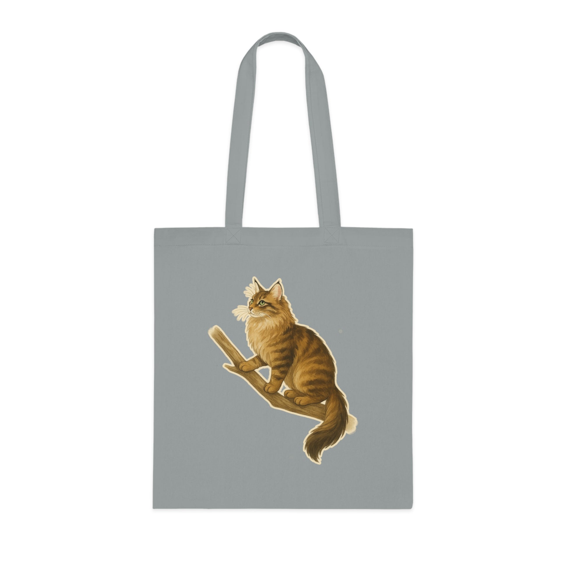 Norwegian Forest Cat Cotton Tote Bag