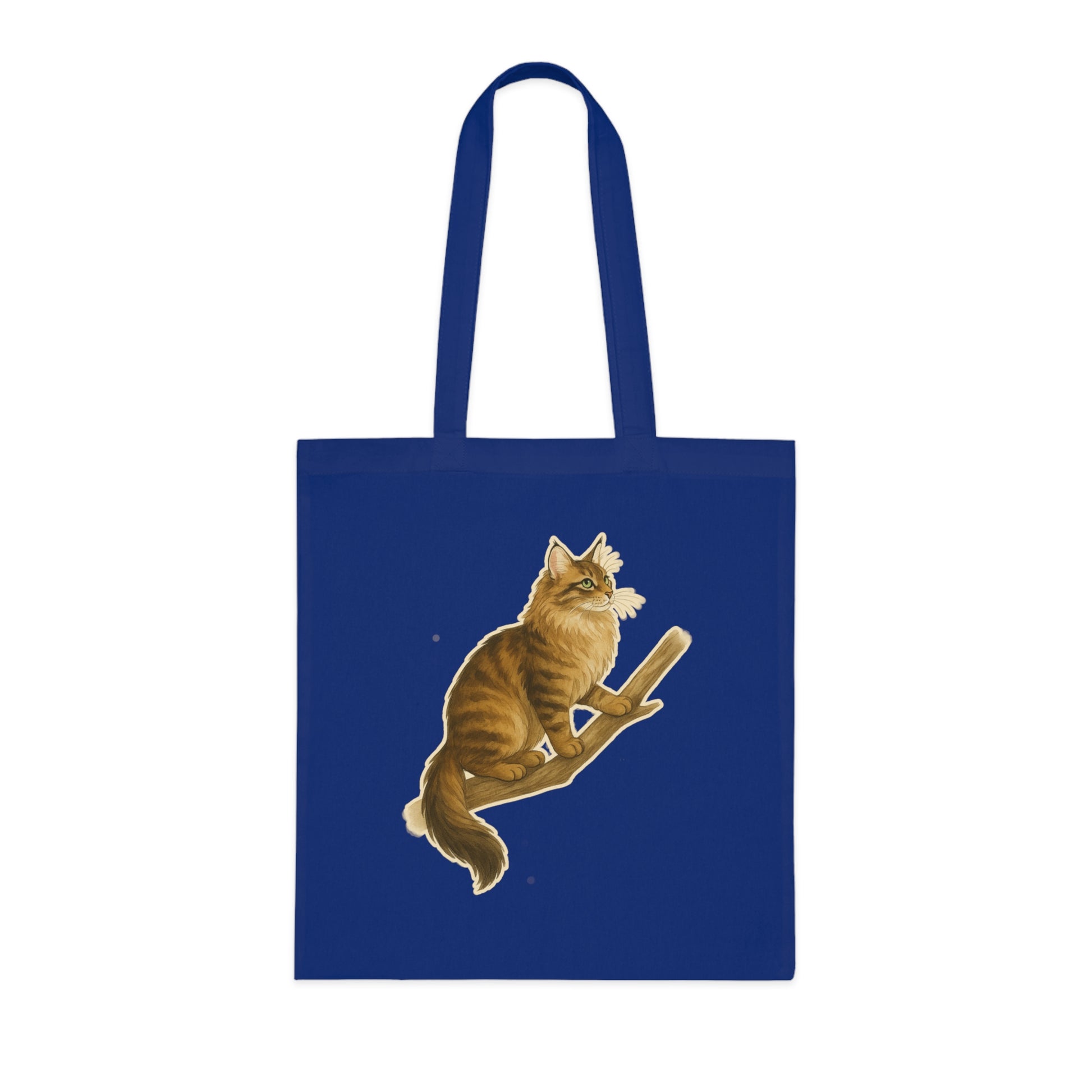 Norwegian Forest Cat Cotton Tote Bag