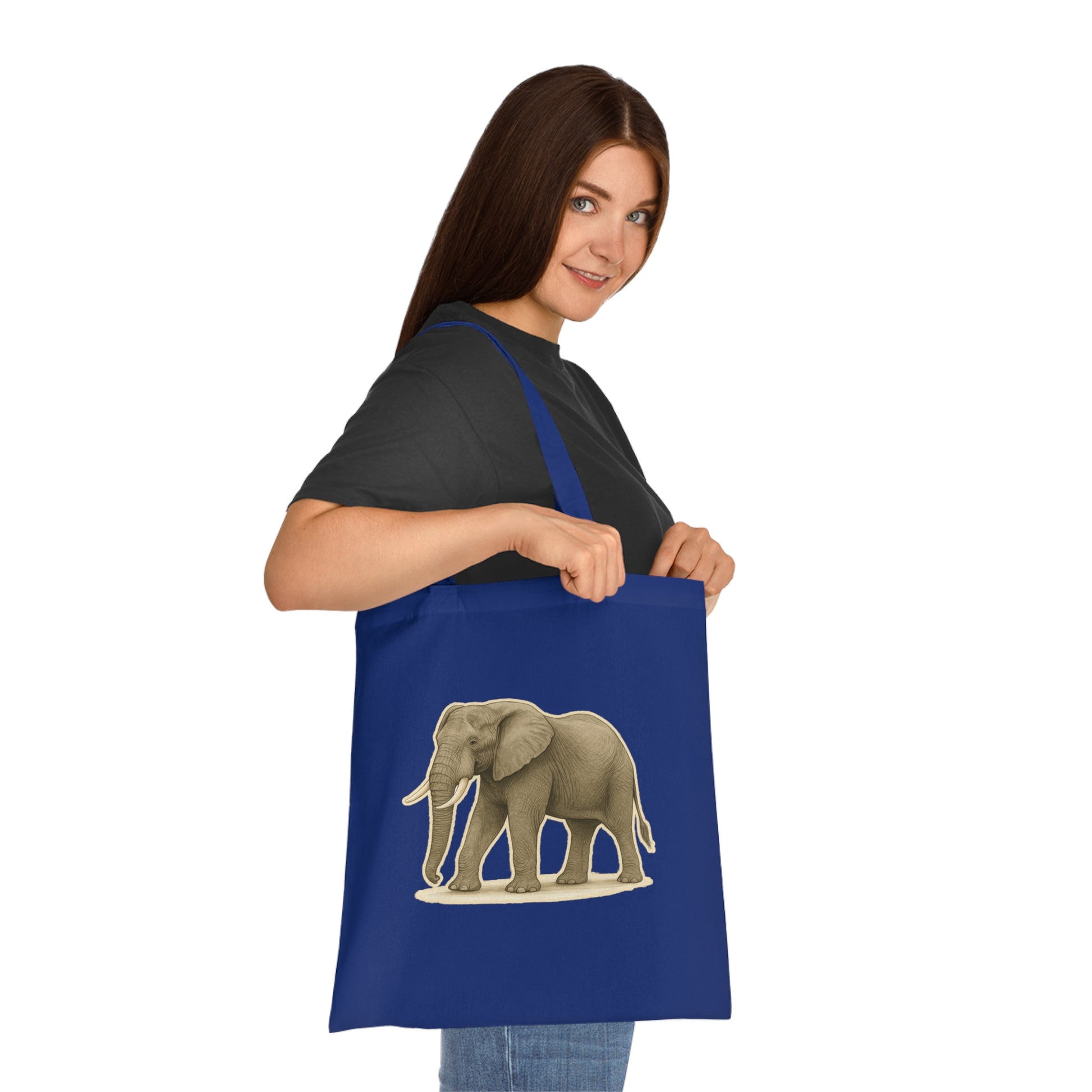 Elephant Cotton Tote Bag