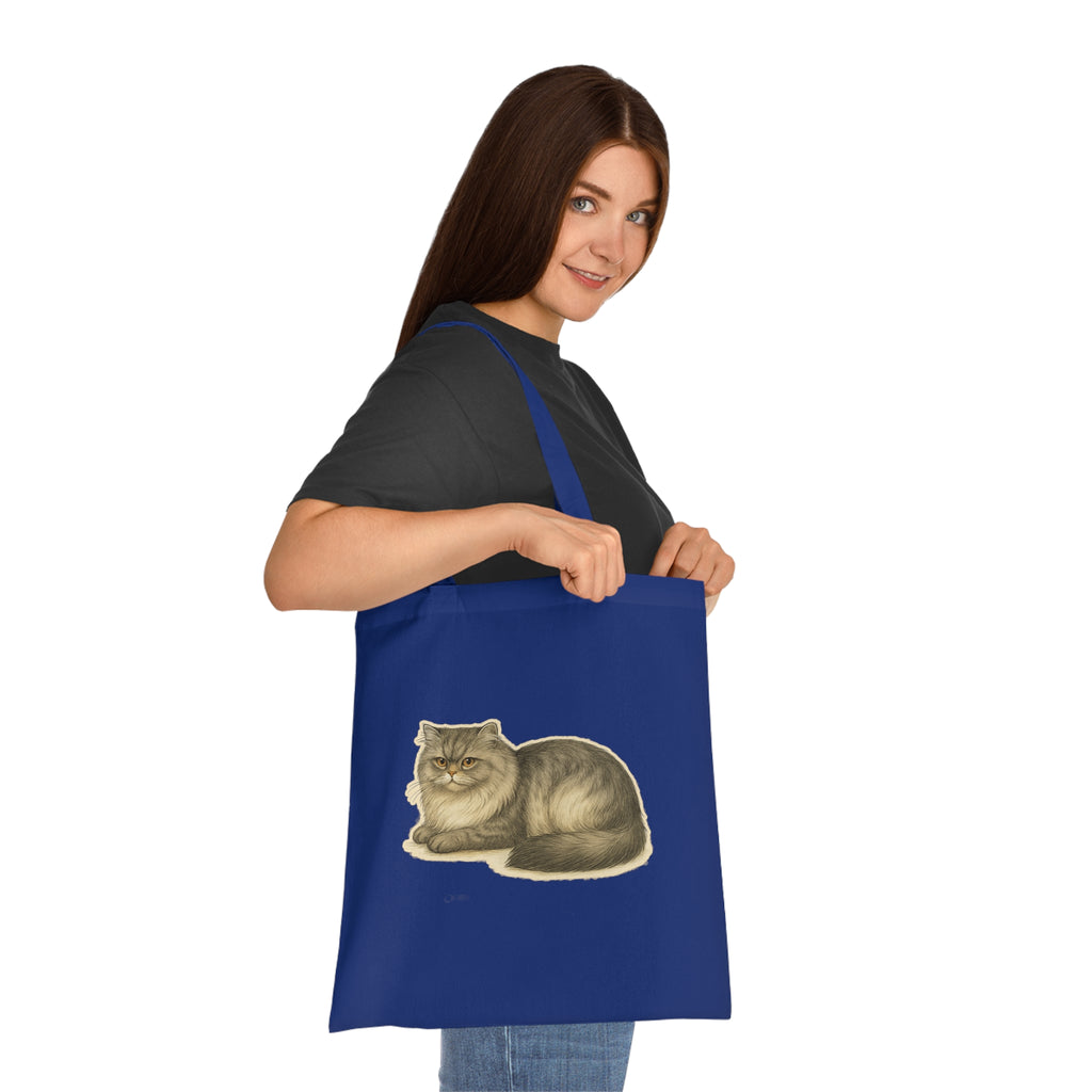 Persian Cat Cotton Tote Bag