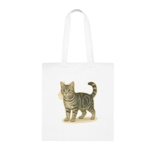 American Shorthair Cat Cotton Tote Bag