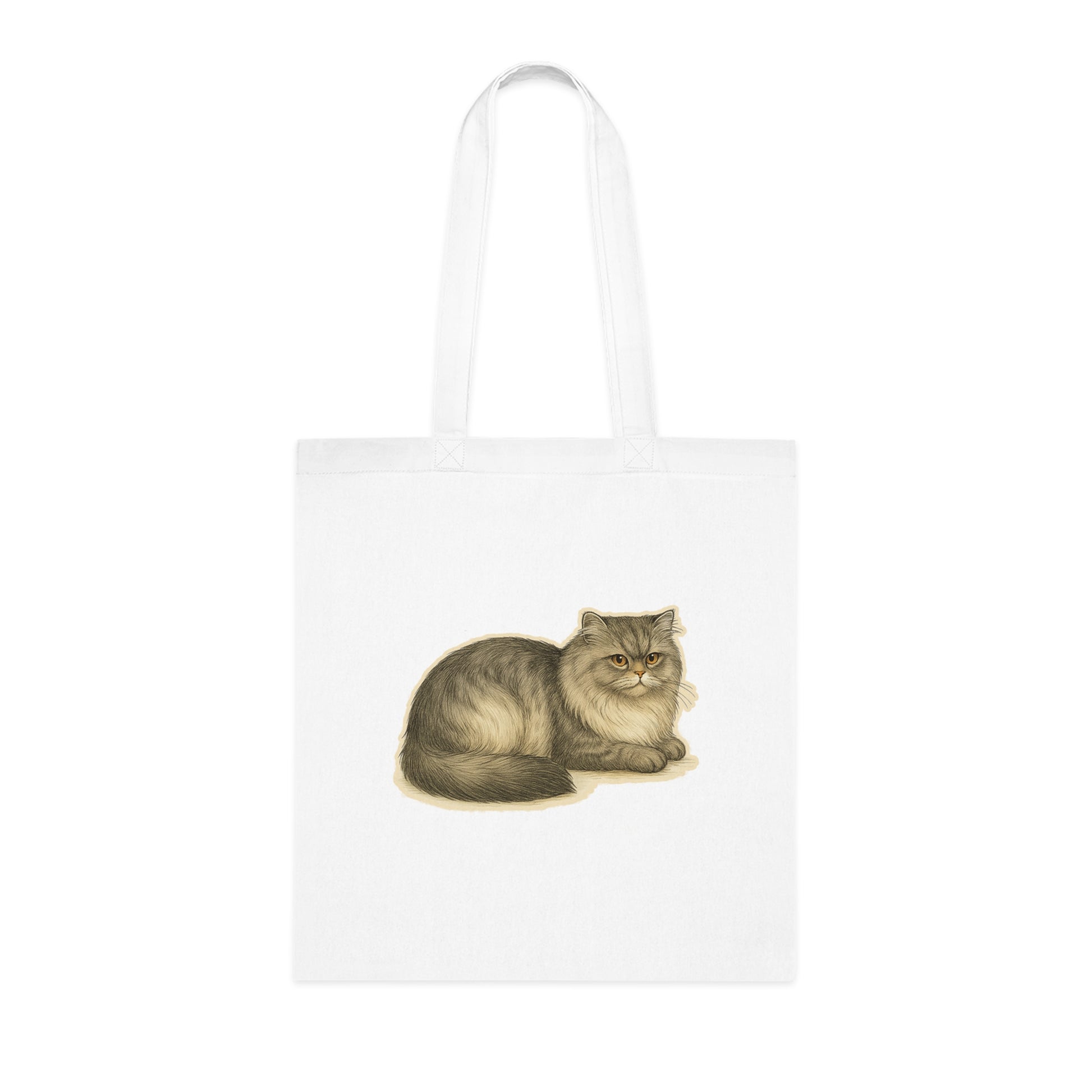 Persian Cat Cotton Tote Bag