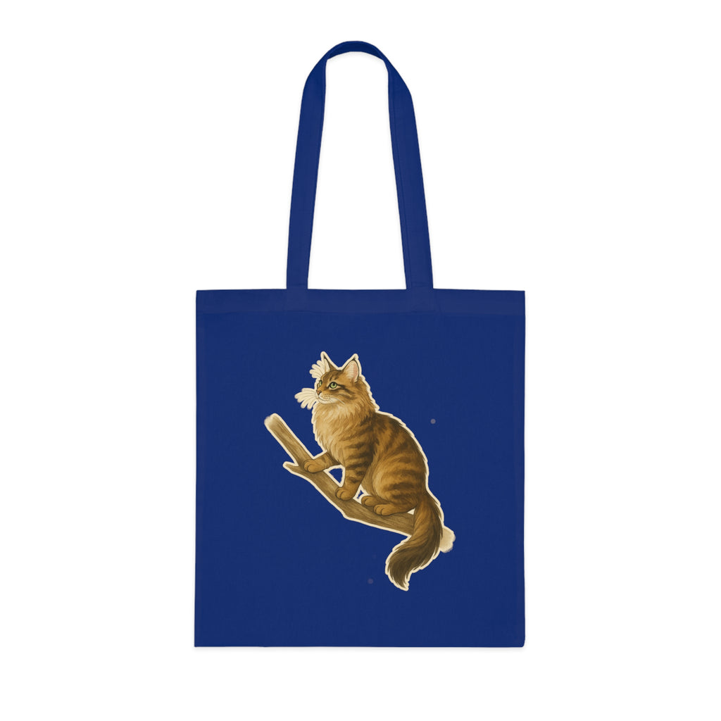 Norwegian Forest Cat Cotton Tote Bag